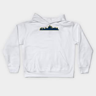 Philly Skyline Drexel Sticker Kids Hoodie